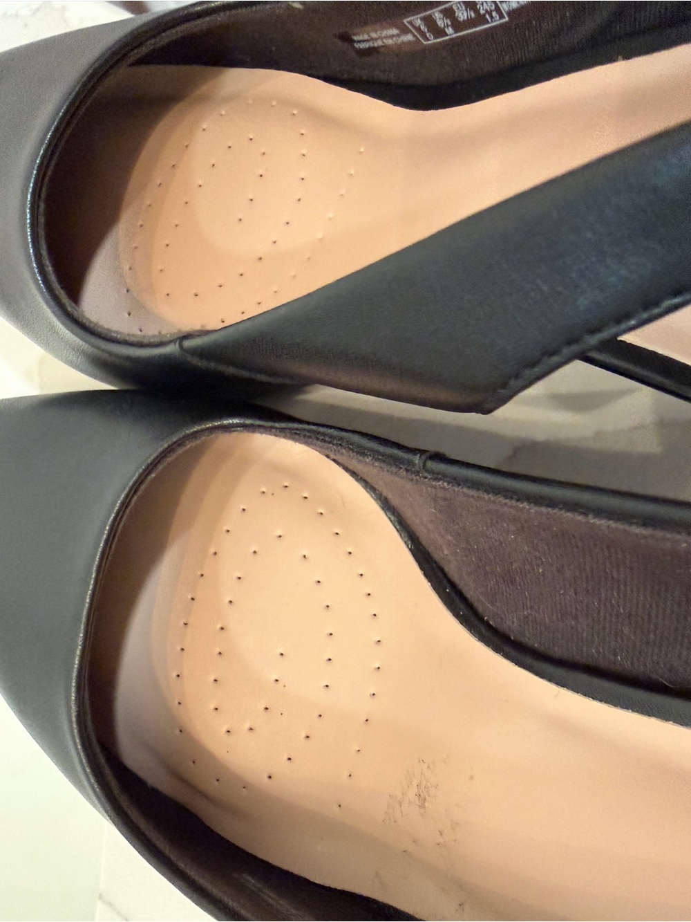 Clarks womens Slingback point Kitten Heel Pumps Kataleyna leather new 3” 8.5 - Picture 10 of 14